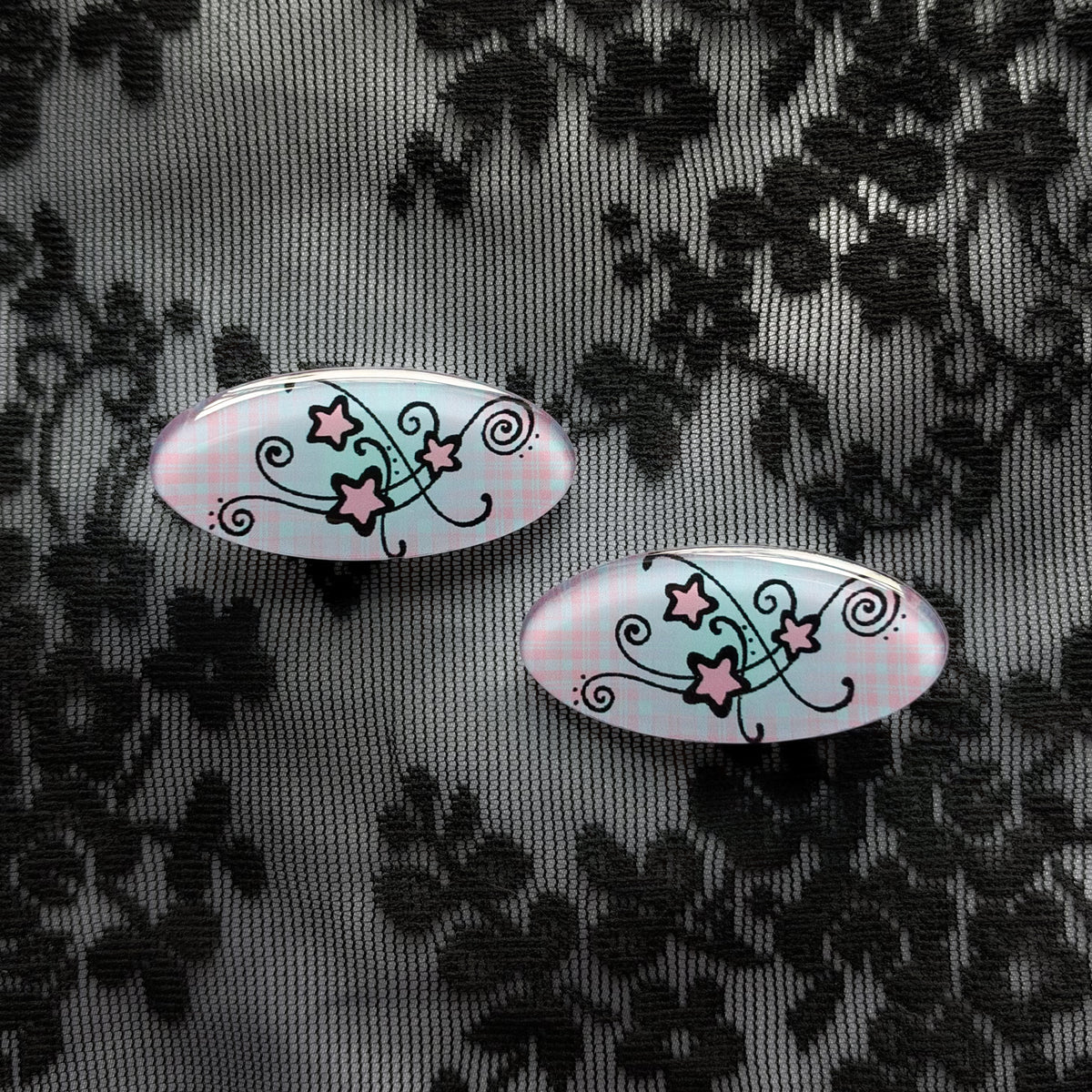 Soñé Hair Clip - Pink & Blue