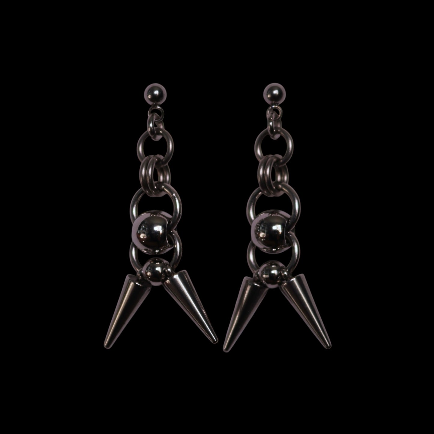 ROSEBLUEGEM- Duel Earrings Black Background