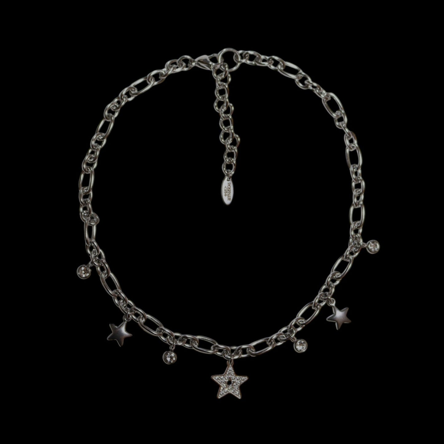 ROSEBLUEGEM- Starstruck Necklace Black Background