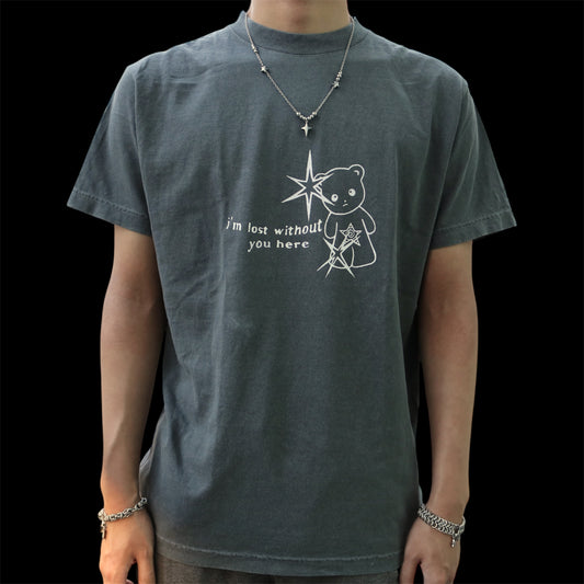 Faded black i’m lost without you bear t-shirt 