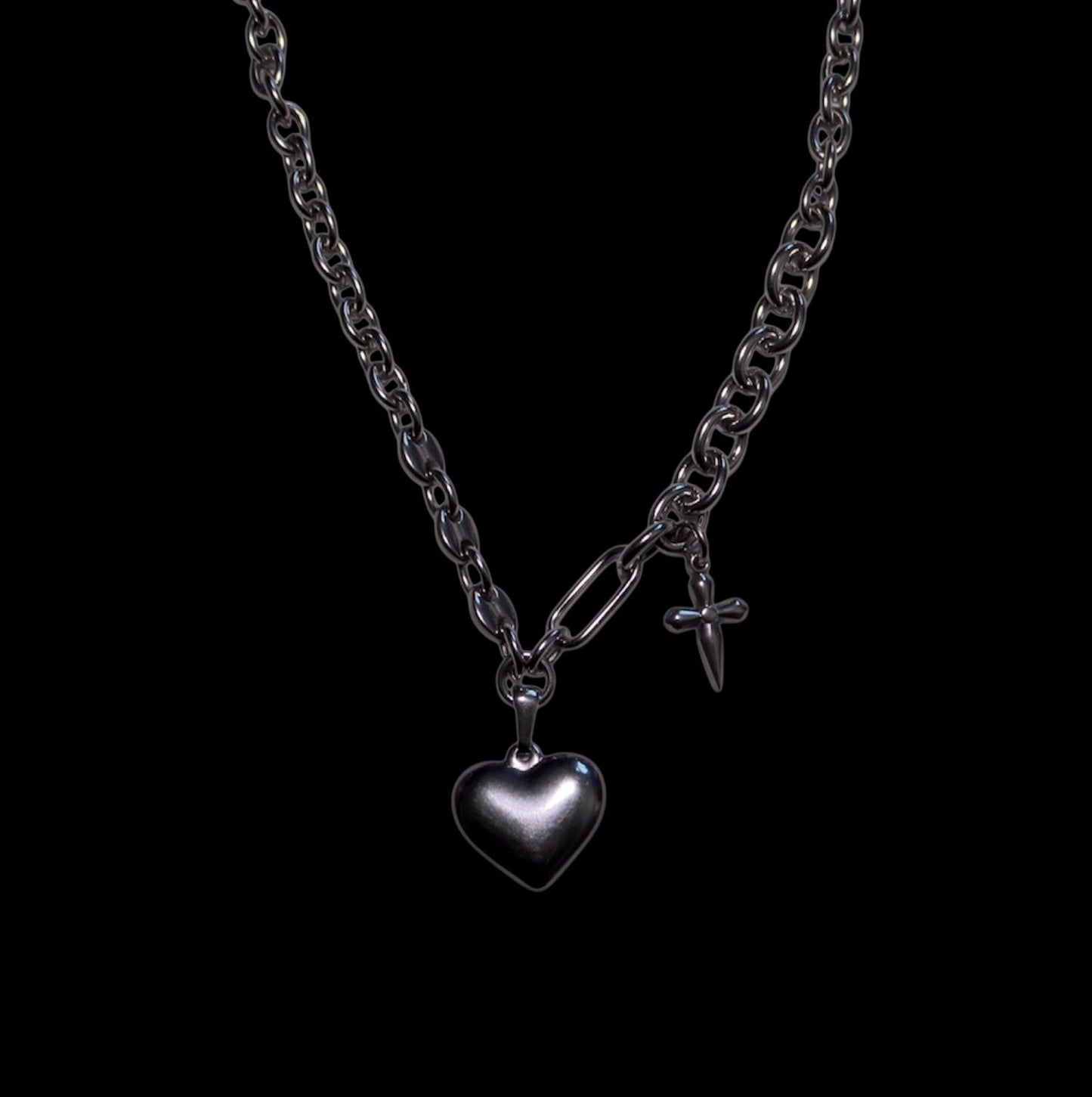 Pale Heart Necklace