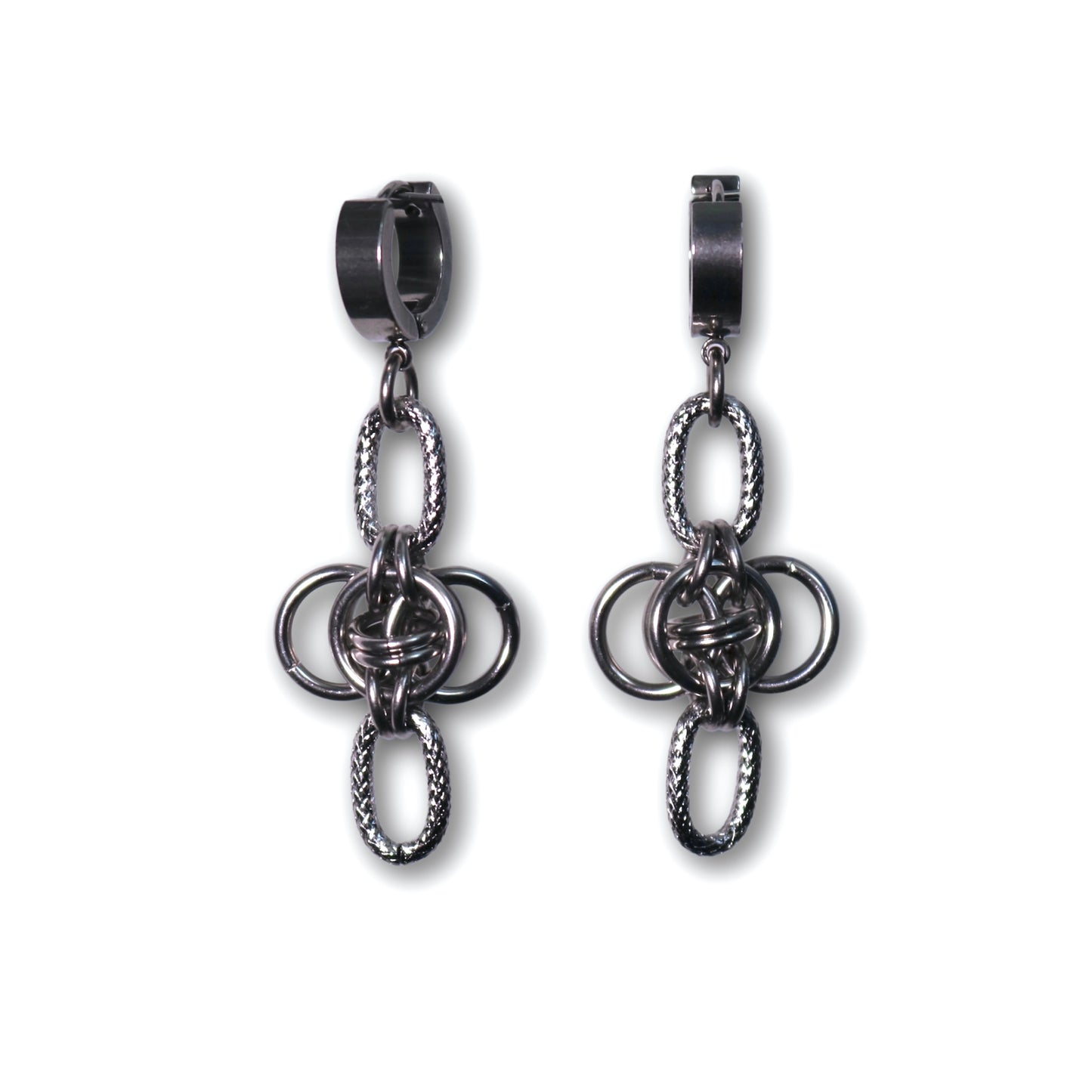 Cross Huggie Earrings