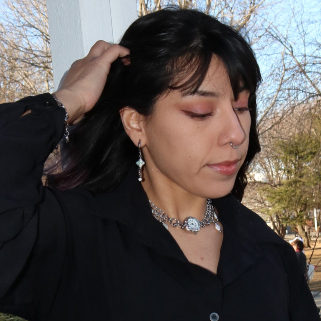 Glimmer Huggie Earrings