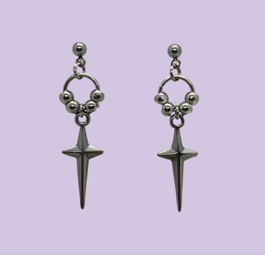 star cross earrings