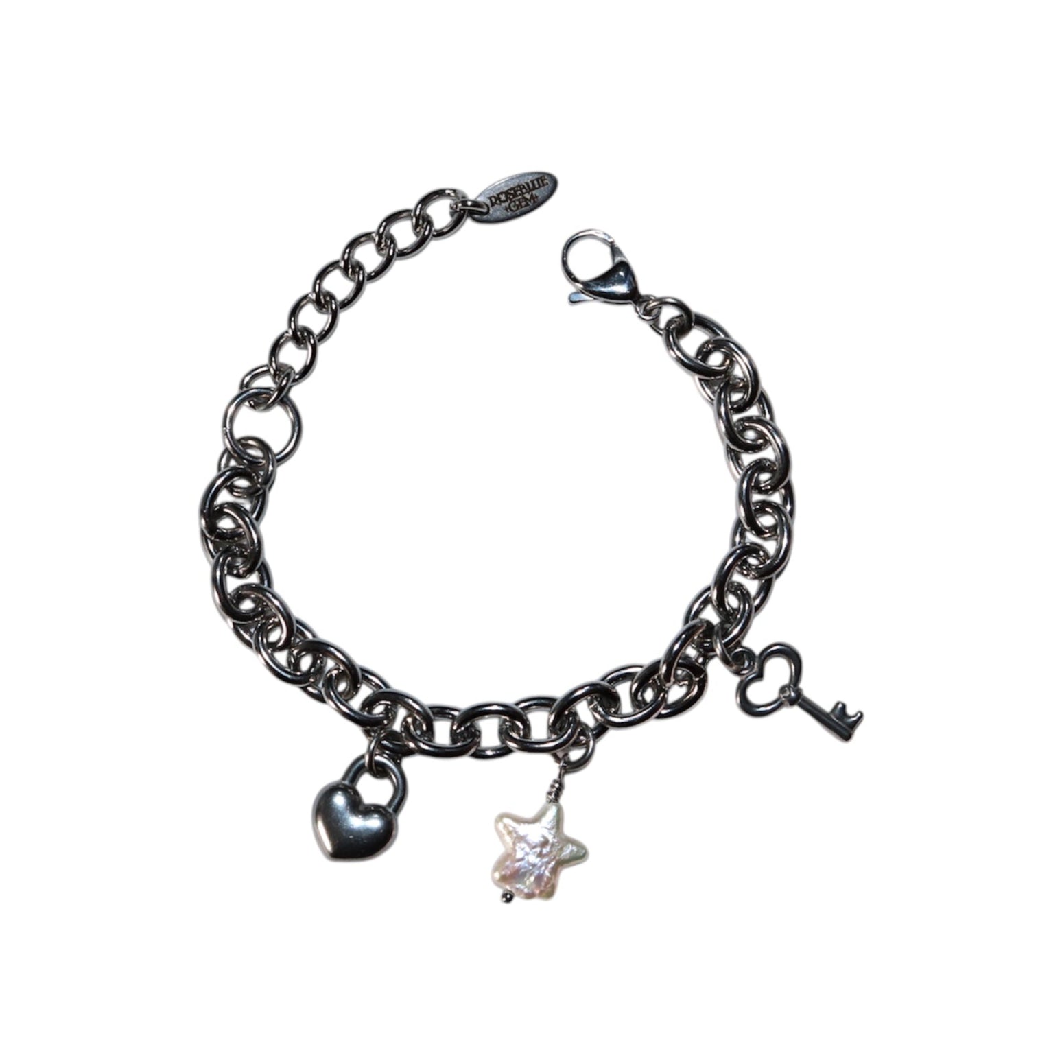 Key To My Heart Bracelet White Background