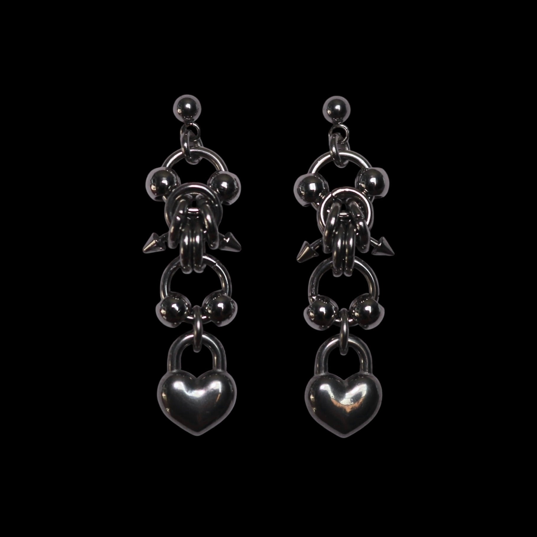 ROSEBLUEGEM- Minerva Earrings Black Background