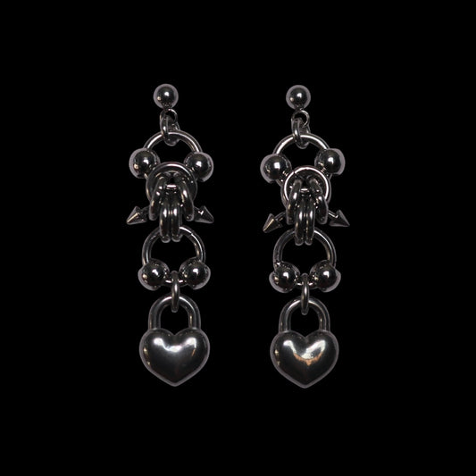 ROSEBLUEGEM- Minerva Earrings Black Background