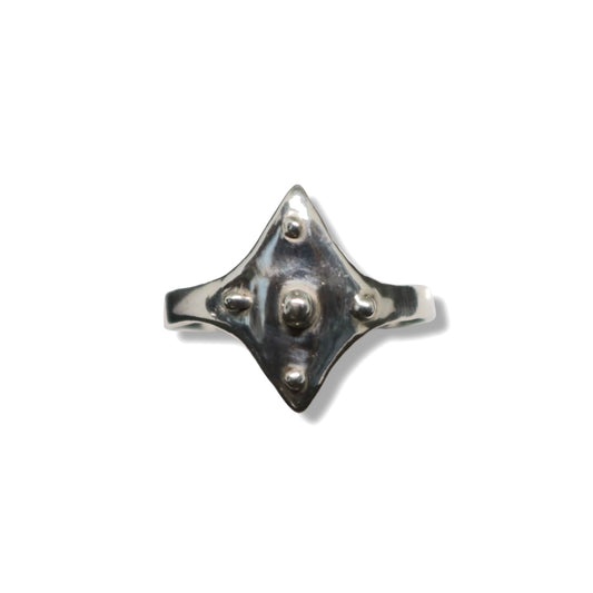 ROSEBLUEGEM- SHIELD RING white background