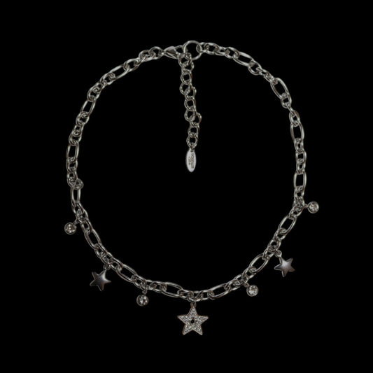 ROSEBLUEGEM- Starstruck Necklace Black Background
