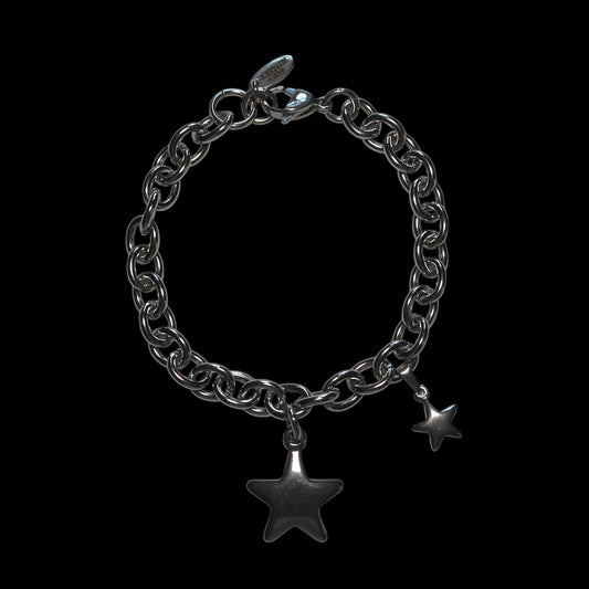 chunky star bracelet, includes one large star and one mini star